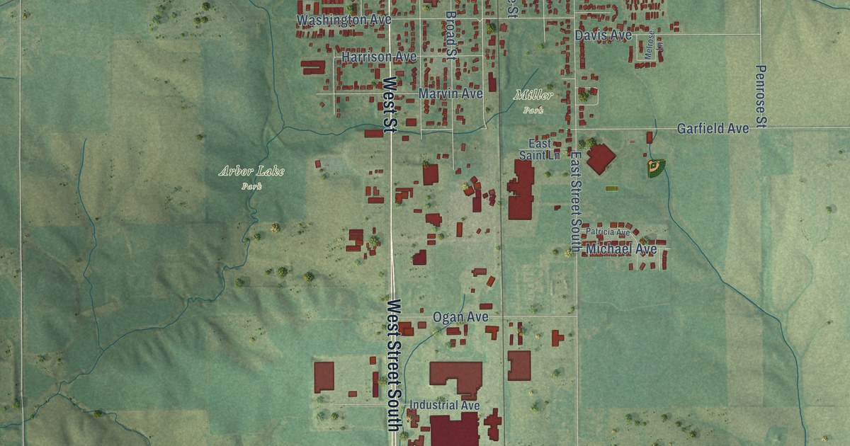 Map of Grinnell, Iowa in 2026