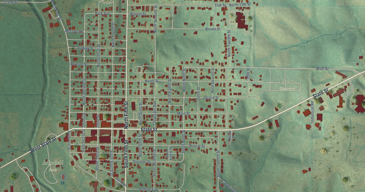 Map of Guthrie Center, Iowa in 2026