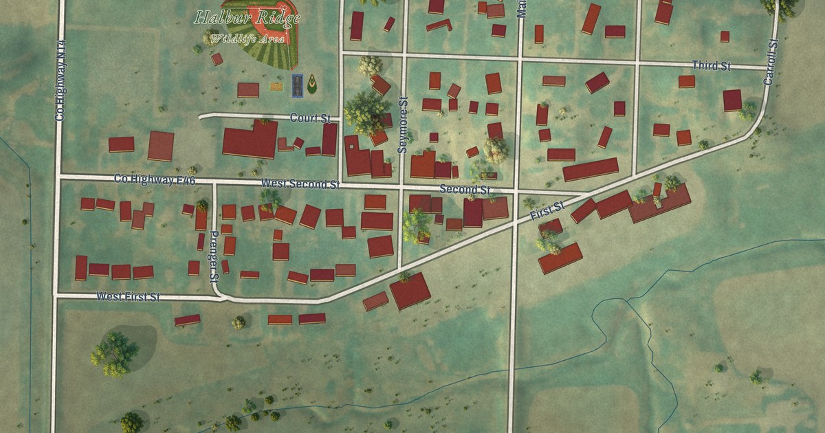 Map of Halbur, Iowa in 2026