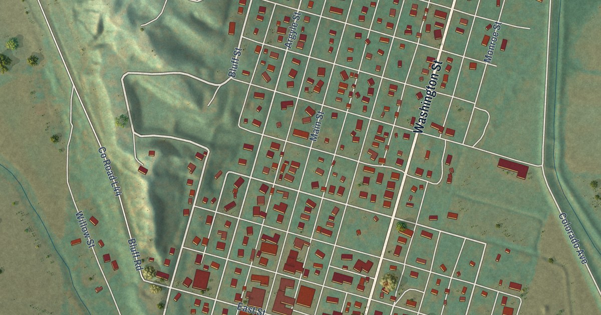Map of Hamburg, Iowa in 2026