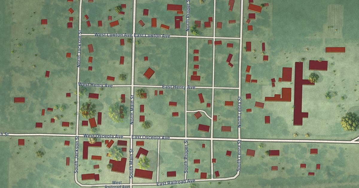 Map of Harris, Iowa in 2026