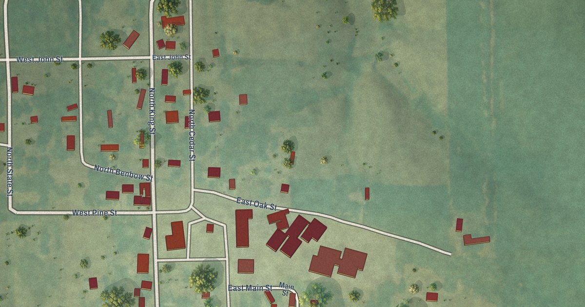 Map of Hillsboro, Iowa in 2026