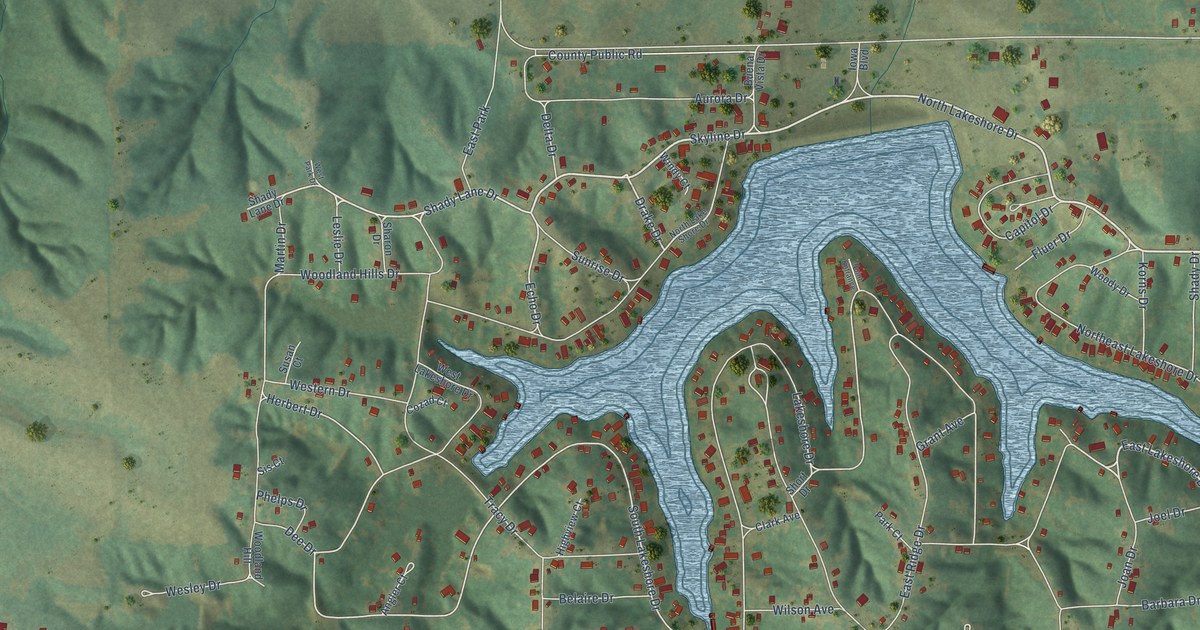 Map of Holiday Lake, Iowa in 2026