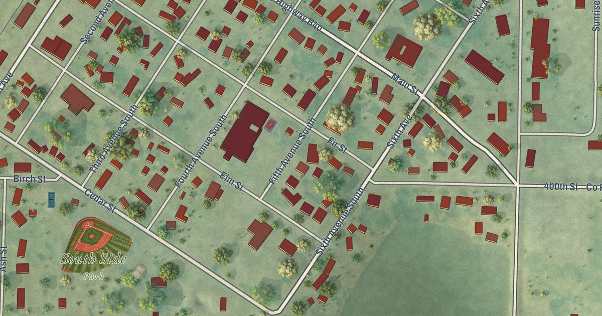 Map of Hospers, Iowa in 2026
