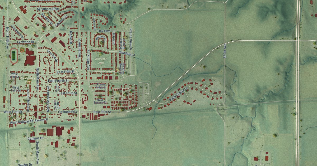 Map of Huxley, Iowa in 2026