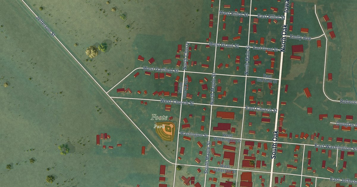 Map of Inwood, Iowa in 2026