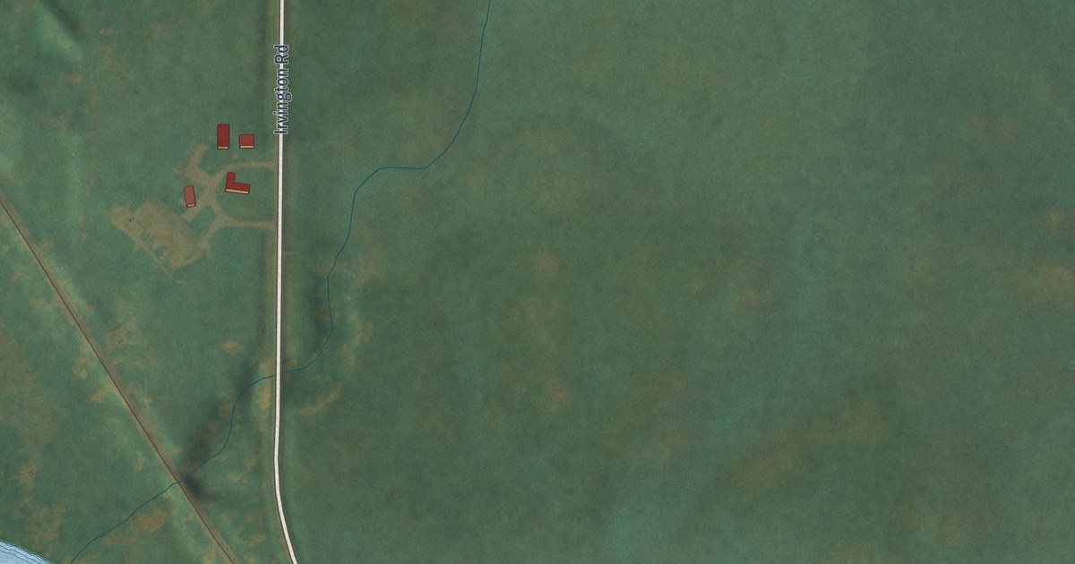 Map of Irvington, Iowa in 2026