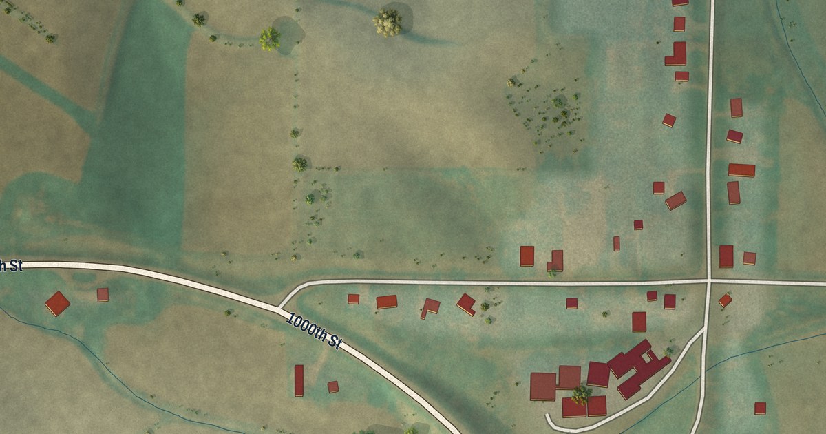 Map of Jacksonville, Iowa in 2026
