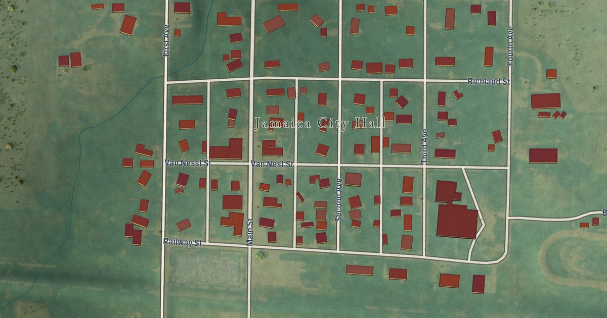 Map of Jamaica, Iowa in 2026