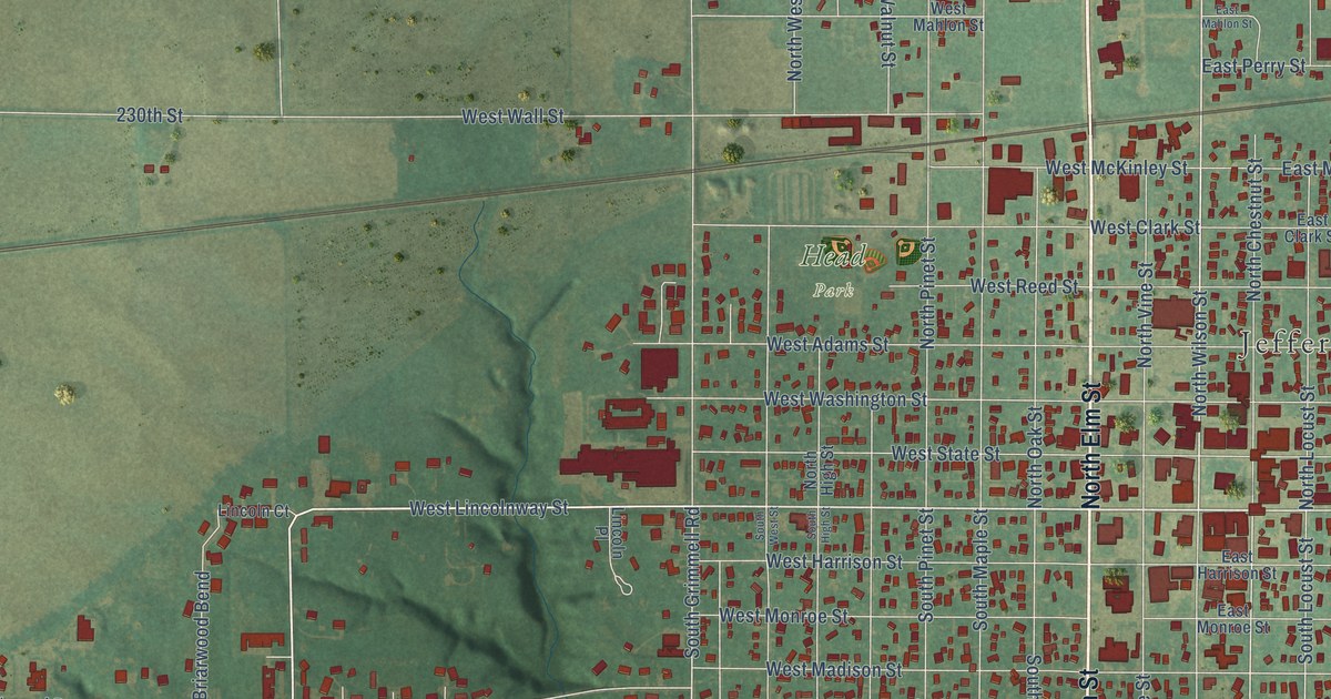 Map of Jefferson, Iowa in 2026
