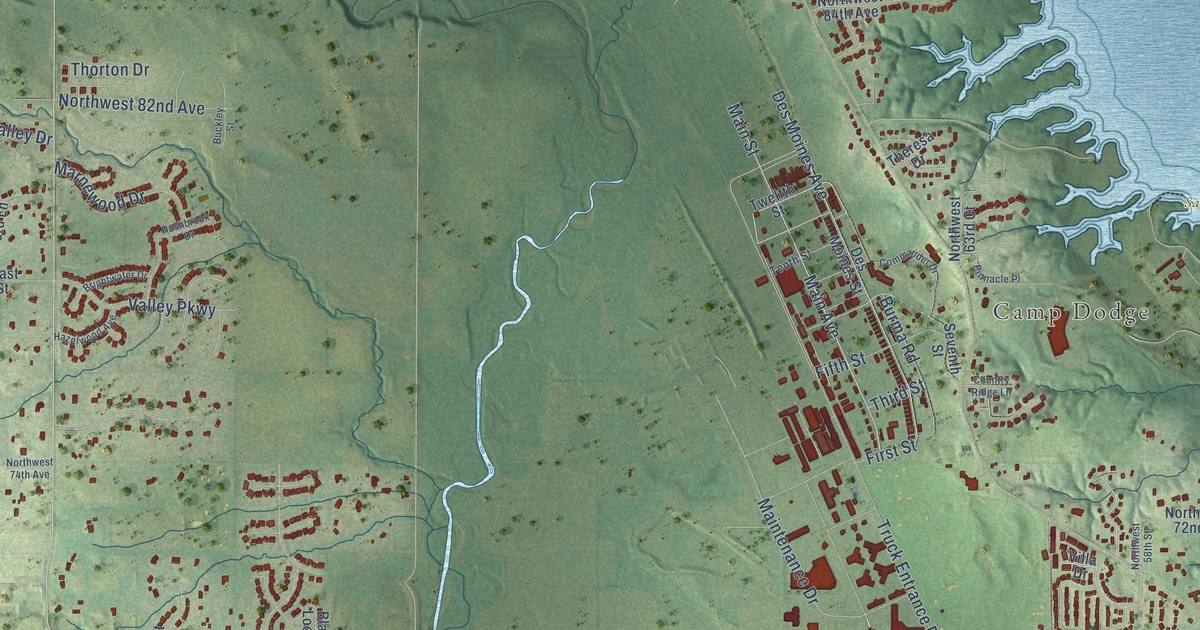 Map of Johnston, Iowa in 2026