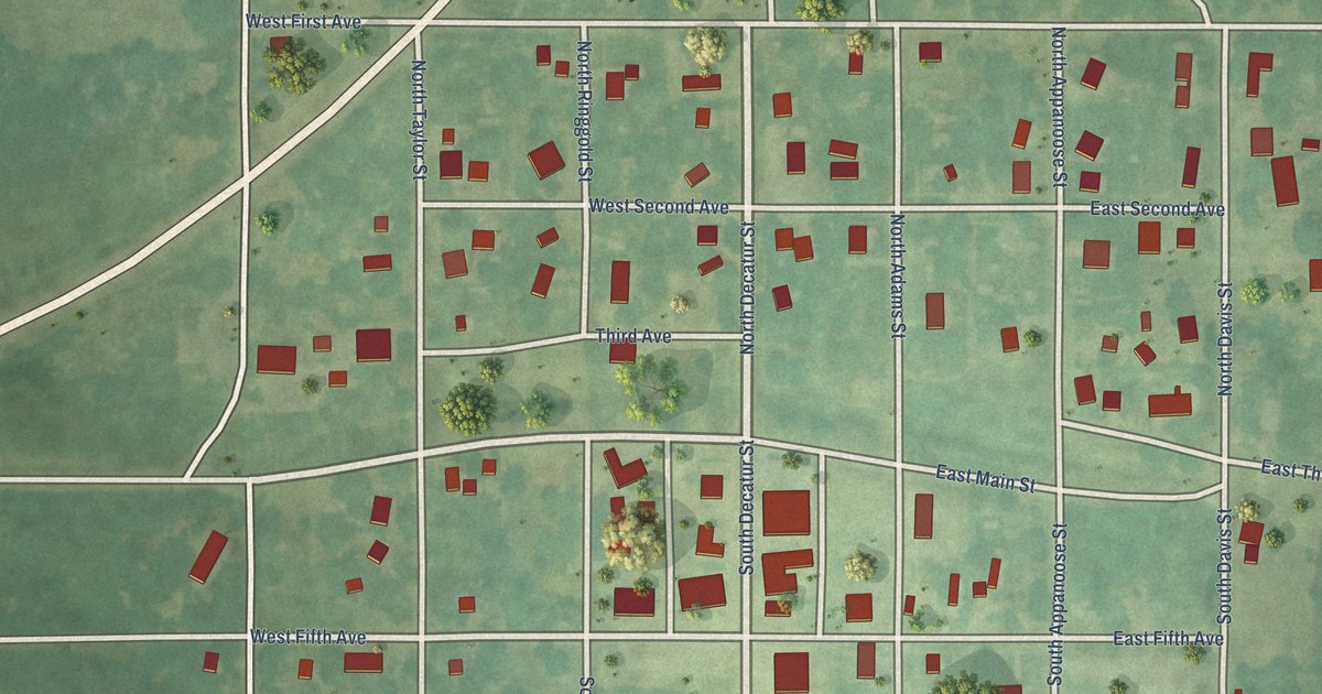 Map of Kellerton, Iowa in 2026
