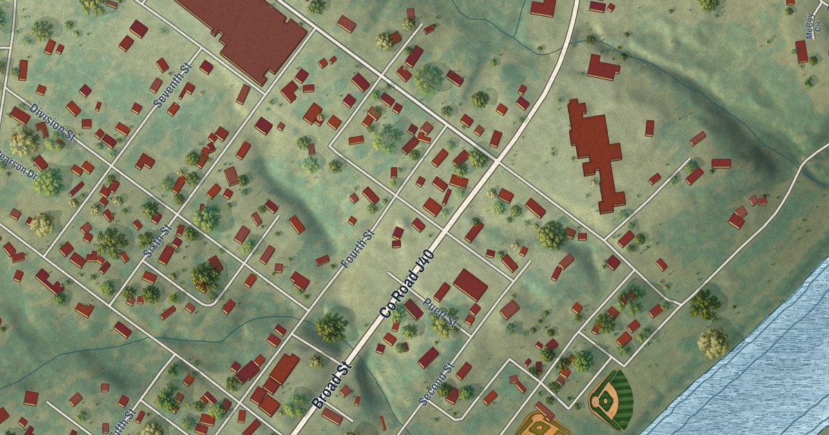 Map of Keosauqua, Iowa in 2026