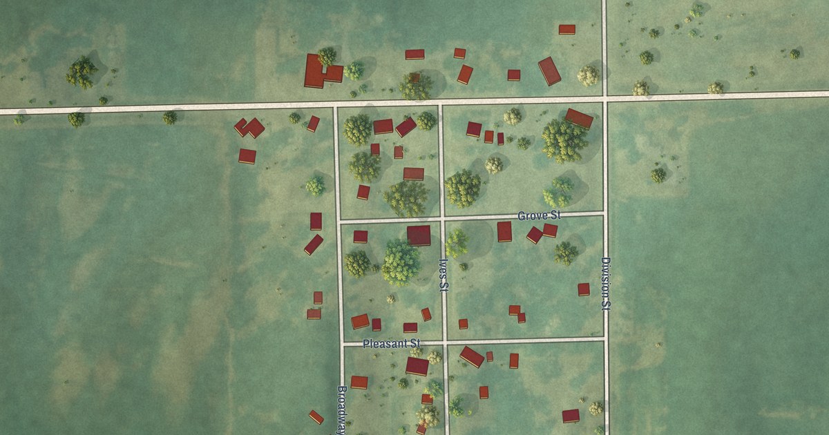 Map of Kinross, Iowa in 2026