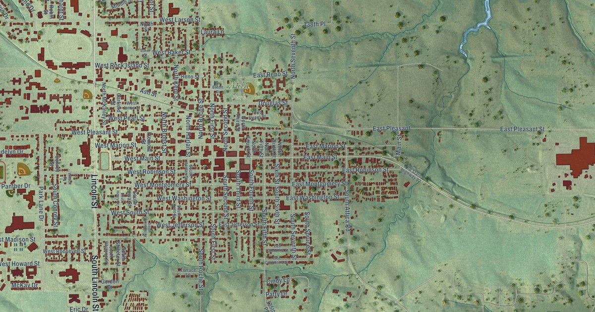 Map of Knoxville, Iowa in 2026