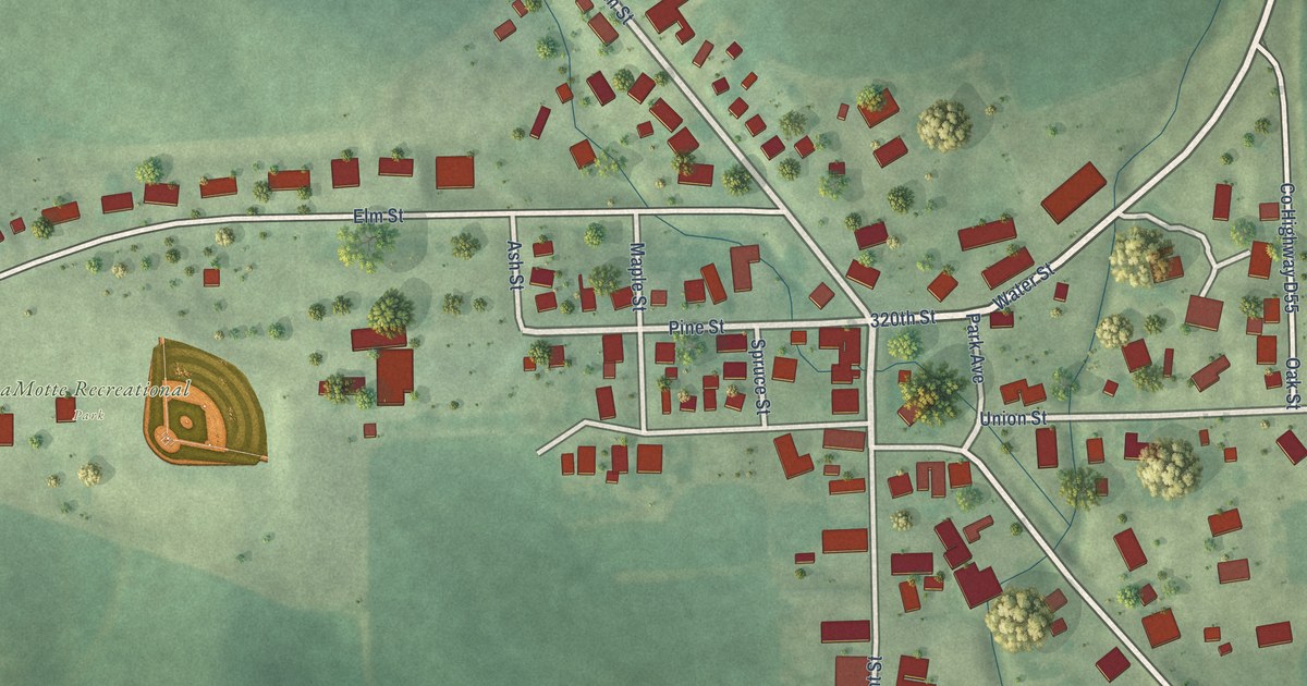 Map of La Motte, Iowa in 2026