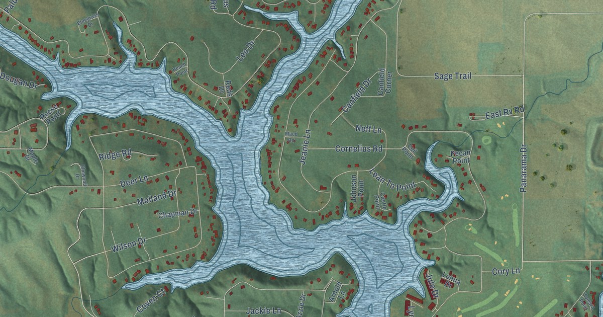 Map of Lake Panorama, Iowa in 2026