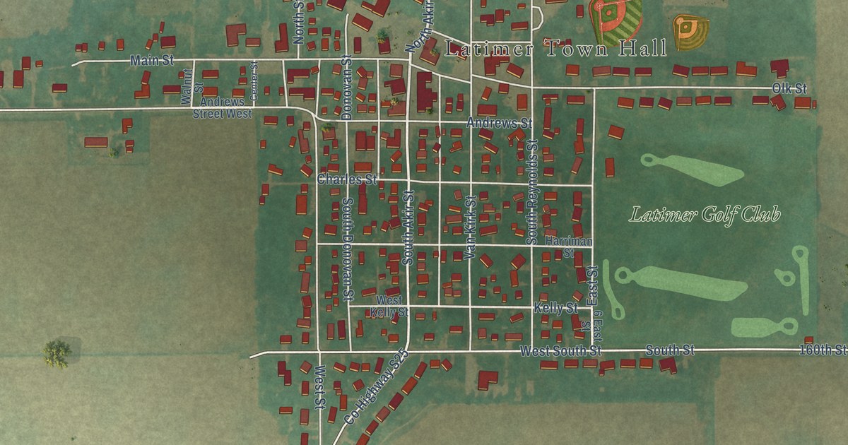 Map of Latimer, Iowa in 2026