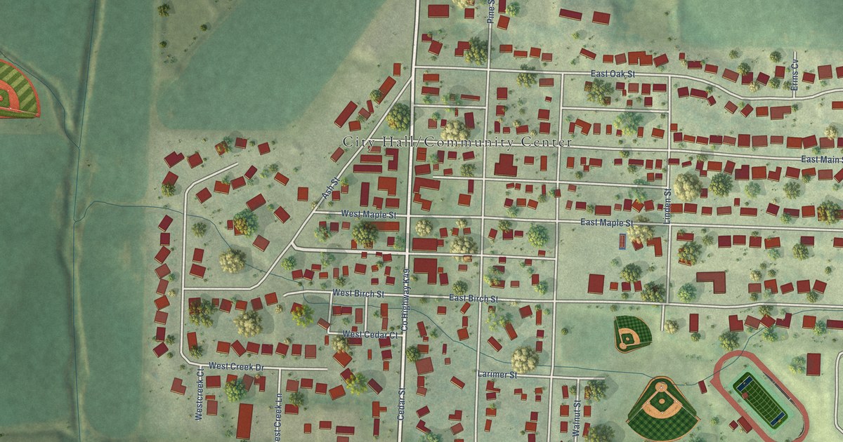 Map of Lawton, Iowa in 2026
