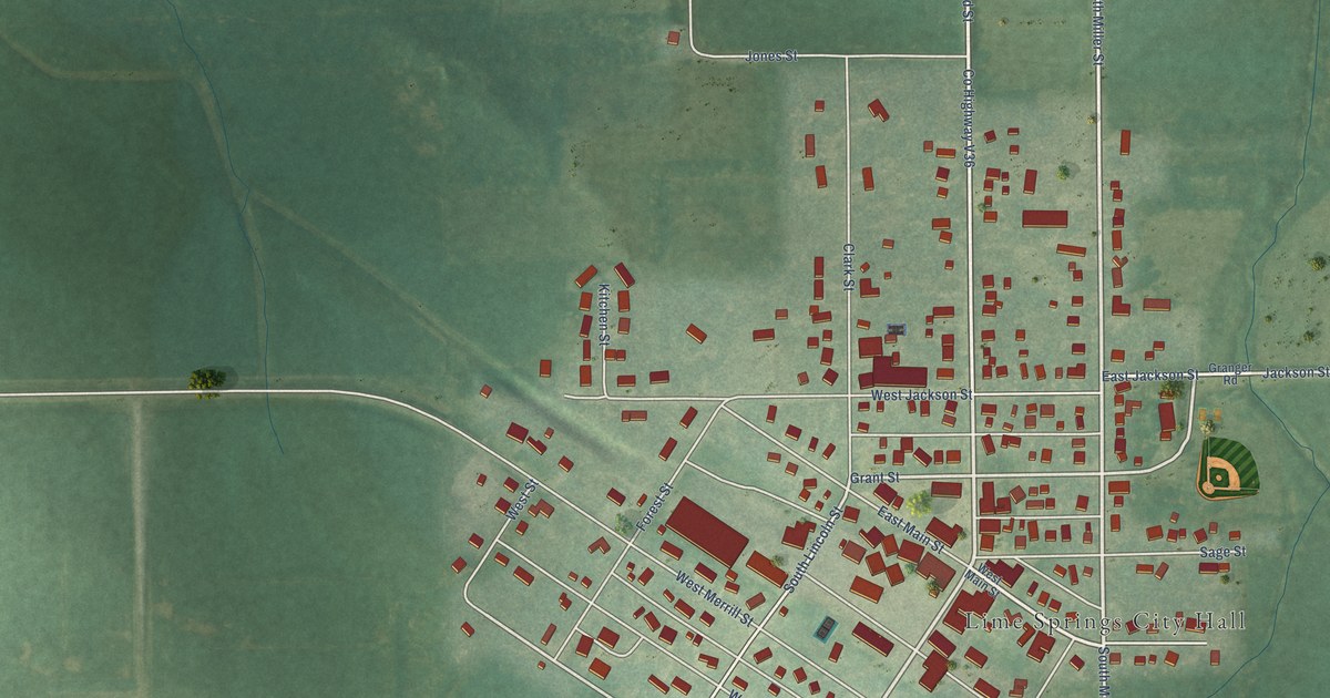 Map of Lime Springs, Iowa in 2026