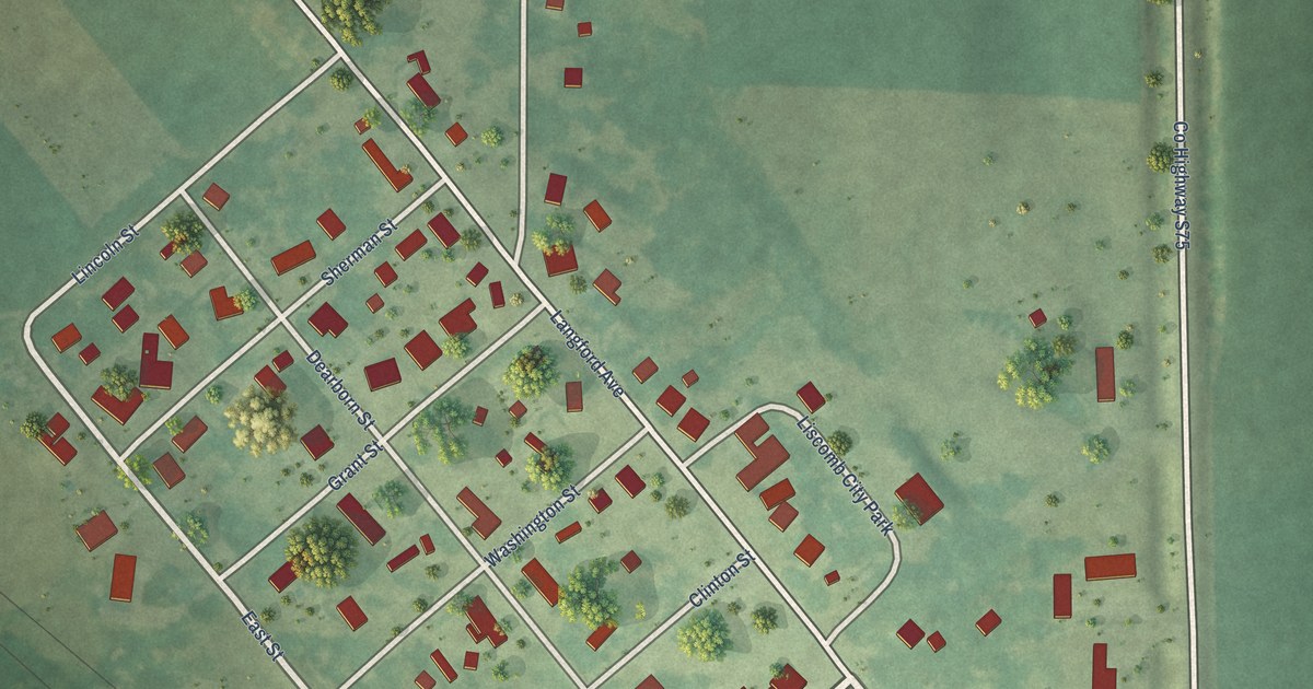 Map of Liscomb, Iowa in 2026