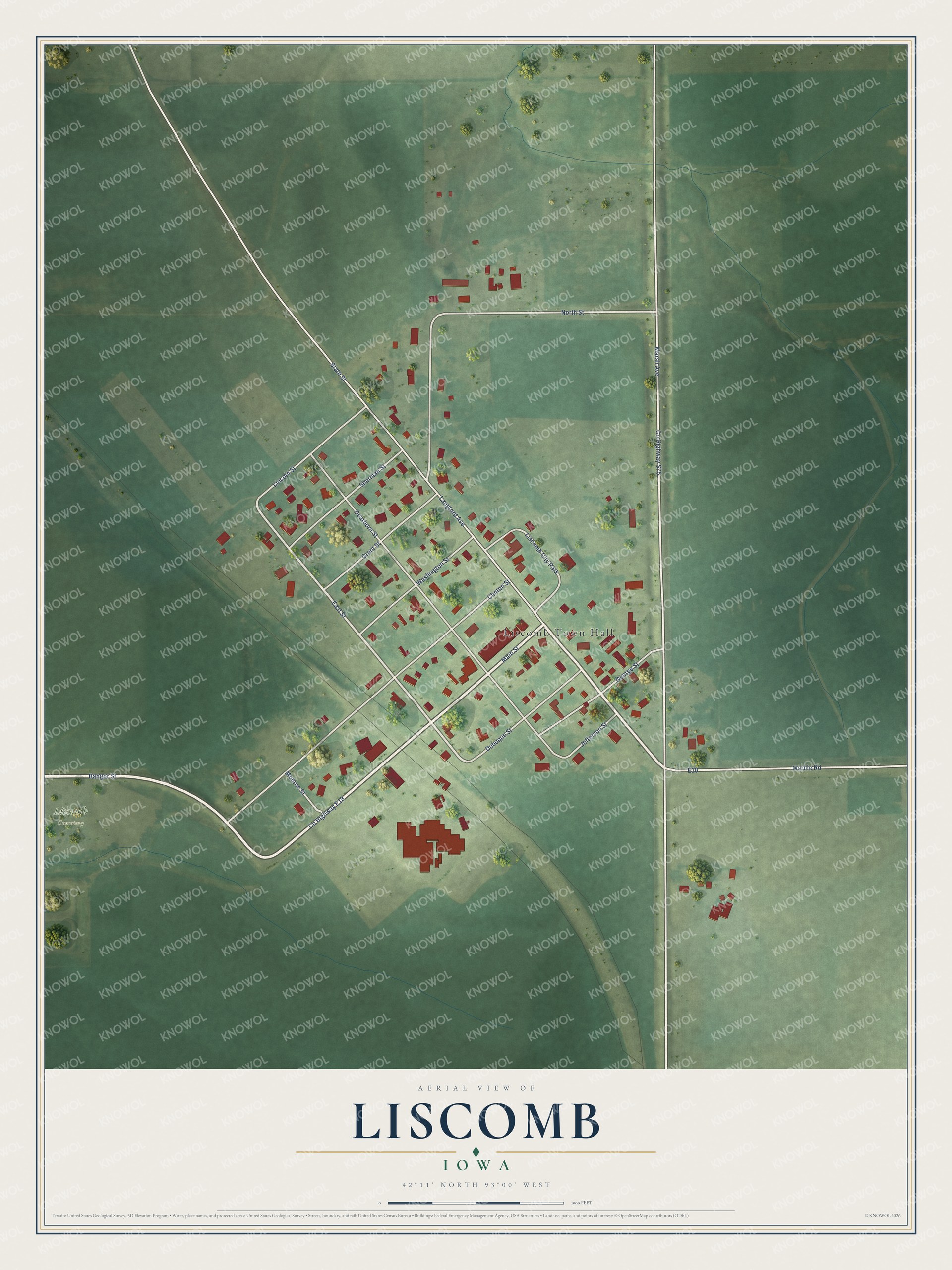 Watermarked full-map preview of Liscomb, Iowa