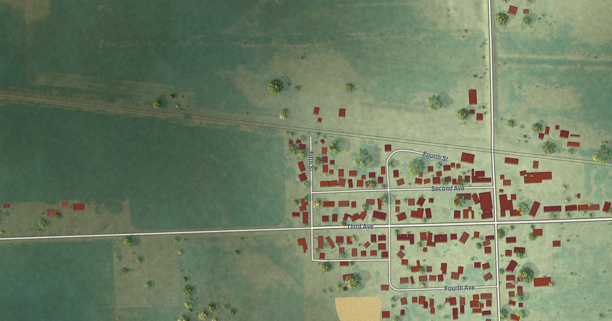 Map of Low Moor, Iowa in 2026