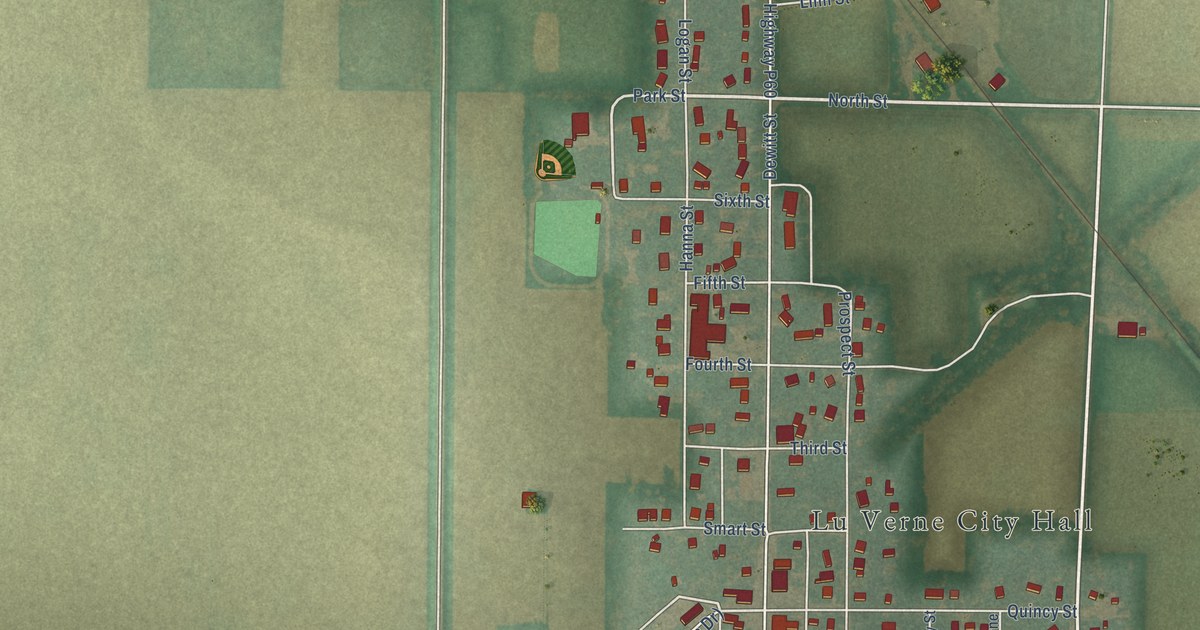 Map of Lu Verne, Iowa in 2026