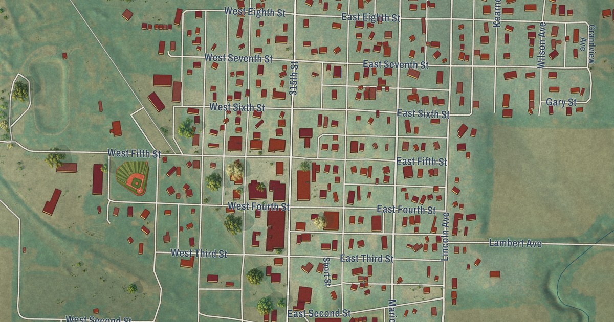 Map of Malvern, Iowa in 2026