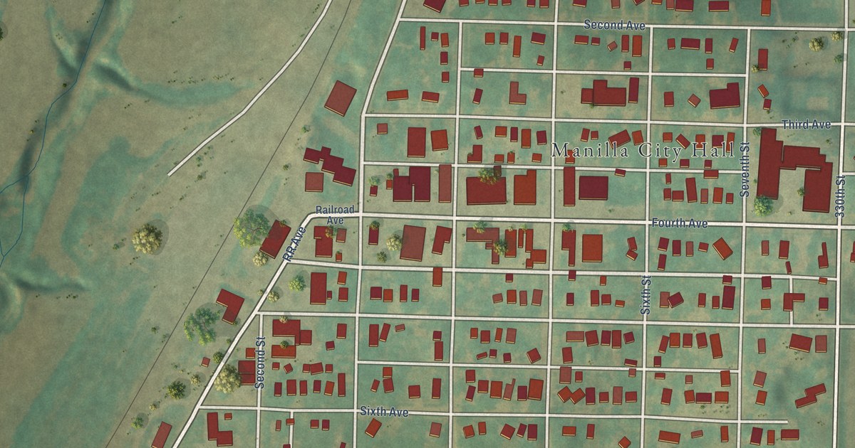 Map of Manilla, Iowa in 2026