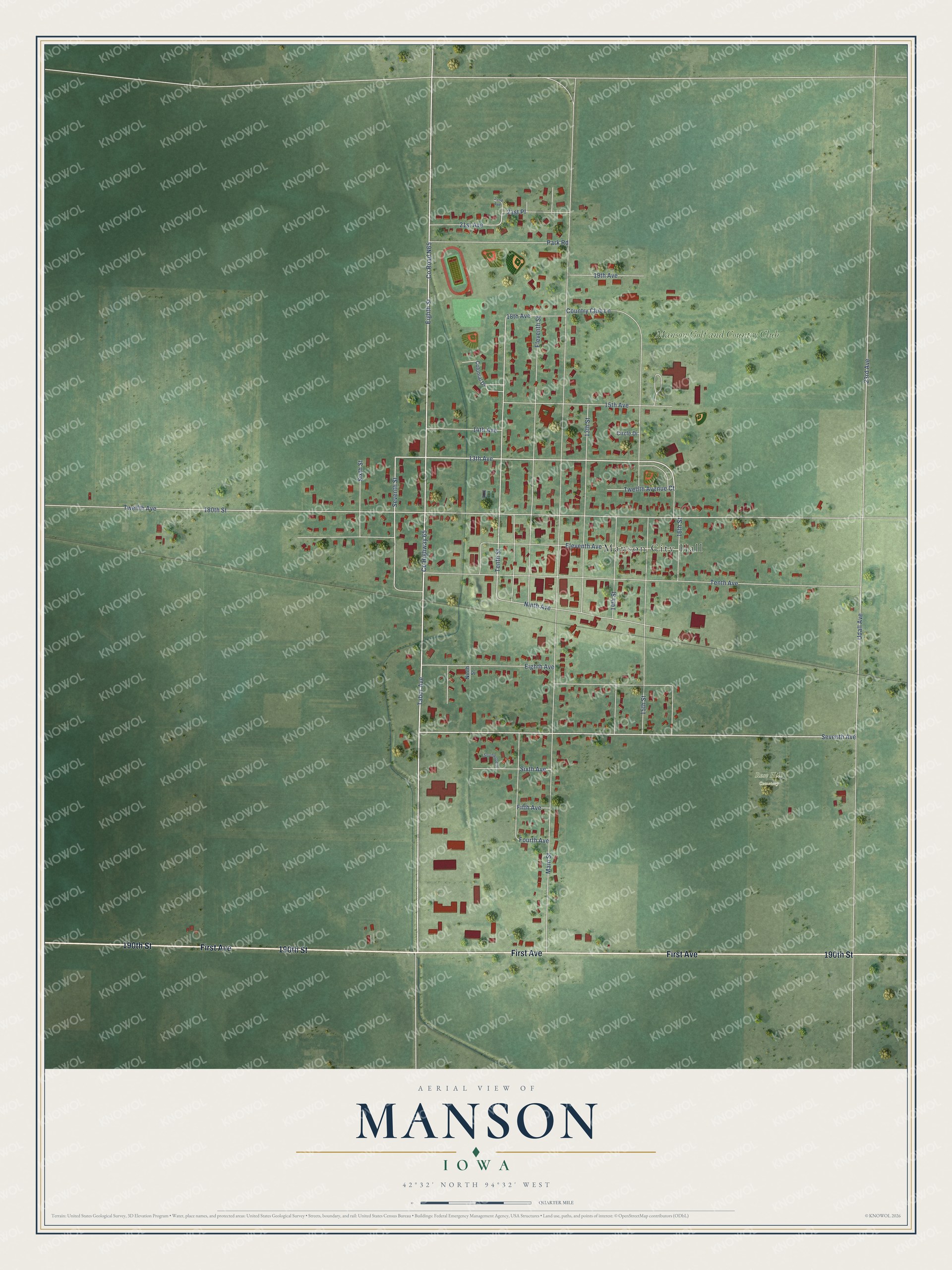 Watermarked full-map preview of Manson, Iowa