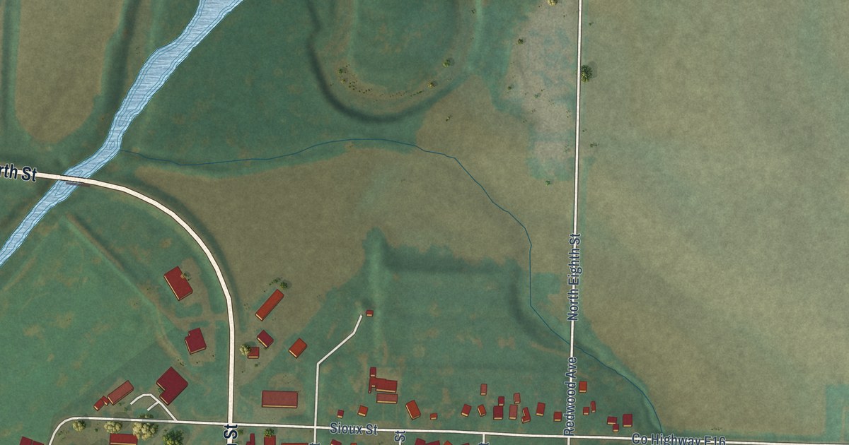 Map of Mapleton, Iowa in 2026