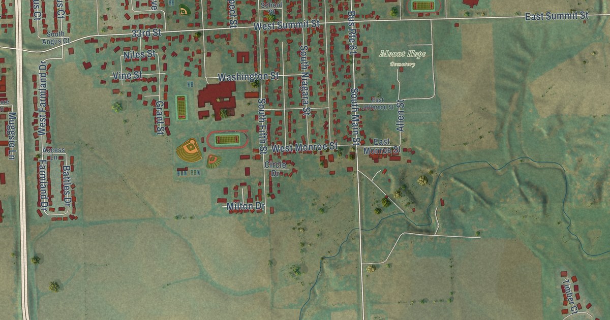 Map of Maquoketa, Iowa in 2026