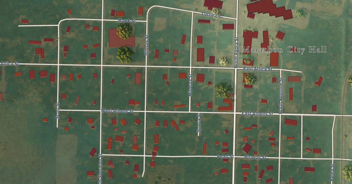 Map of Marathon, Iowa in 2026