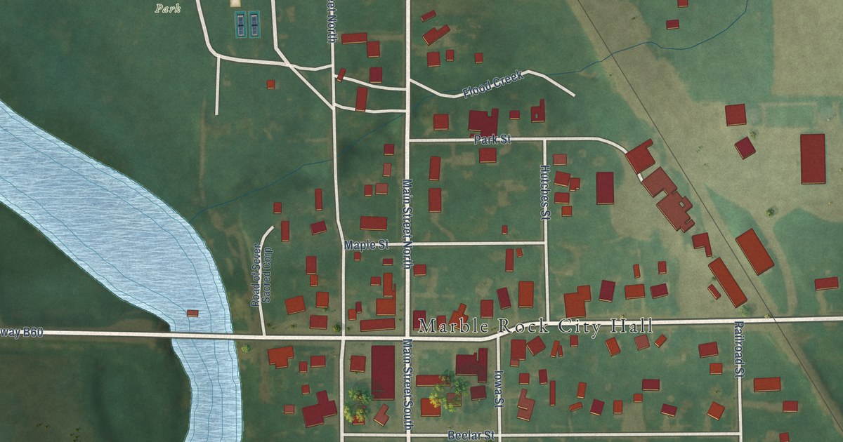Map of Marble Rock, Iowa in 2026