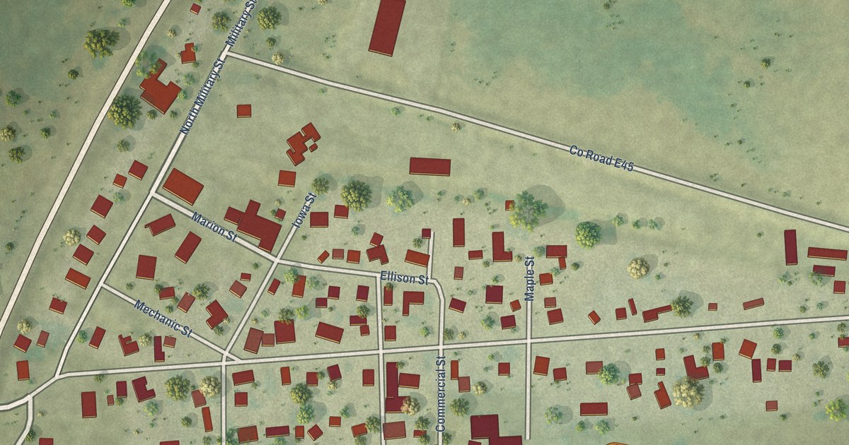 Map of Martelle, Iowa in 2026