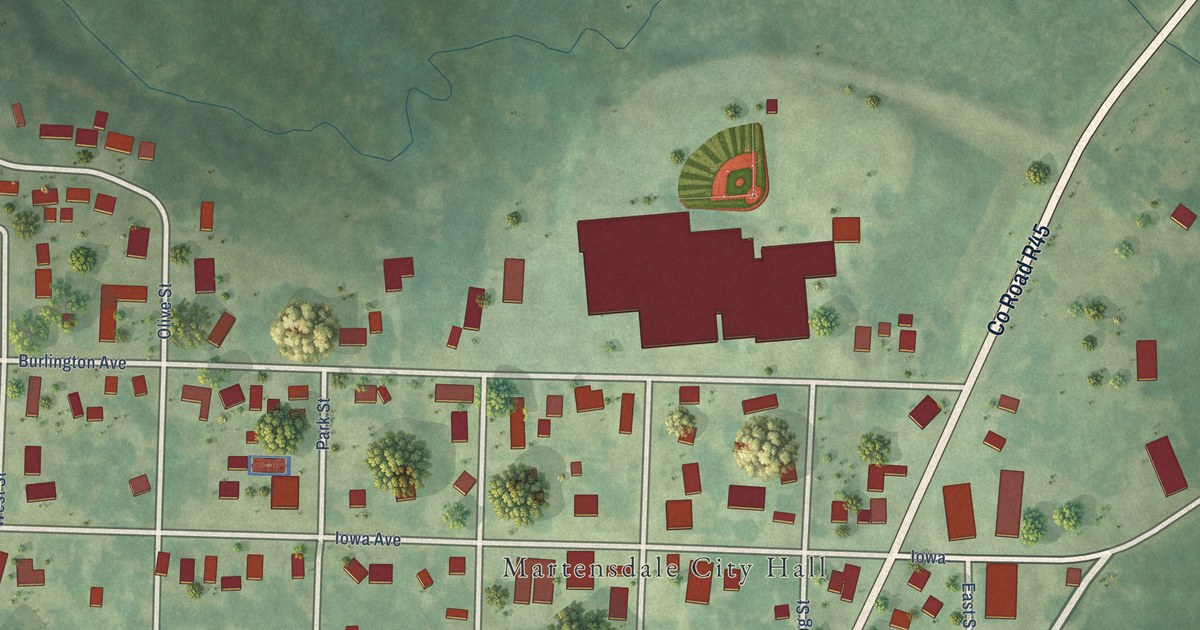 Map of Martensdale, Iowa in 2026