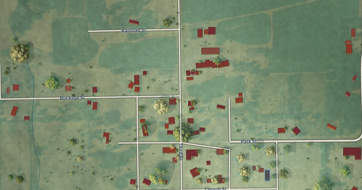 Map of Martinsburg, Iowa in 2026