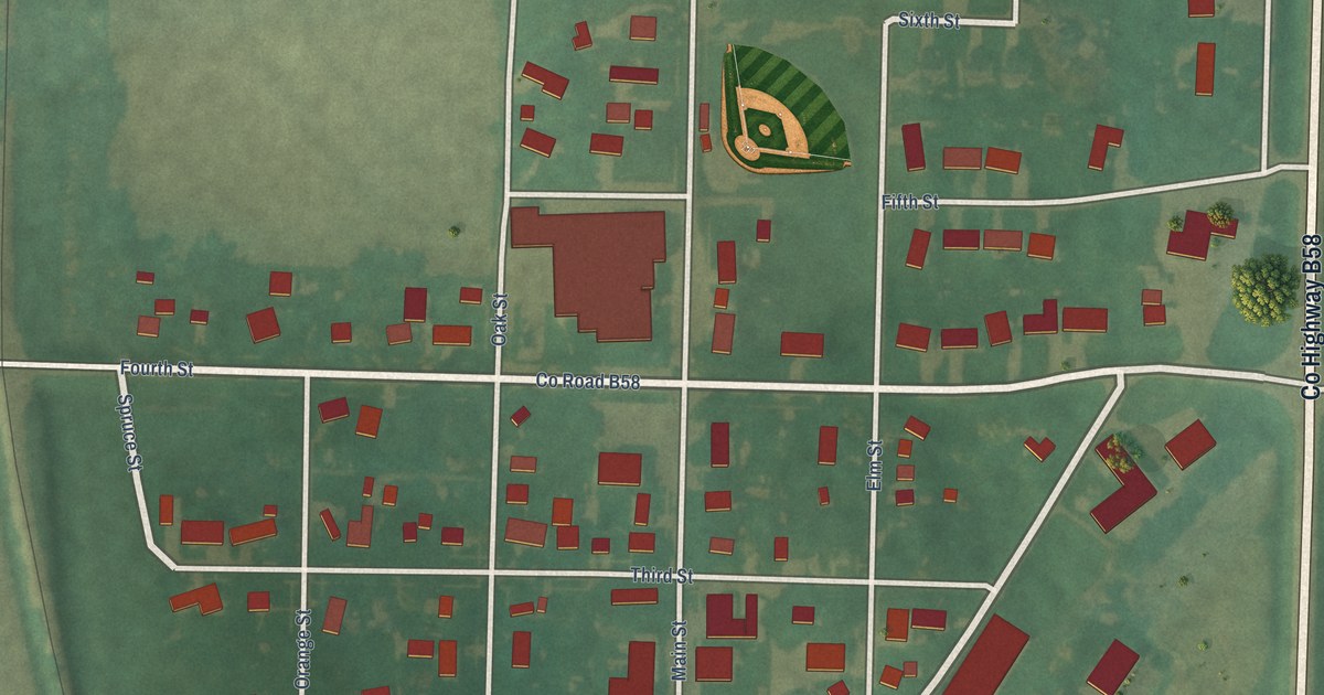 Map of Maurice, Iowa in 2026