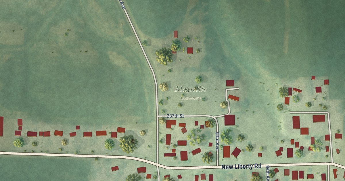 Map of Maysville, Iowa in 2026