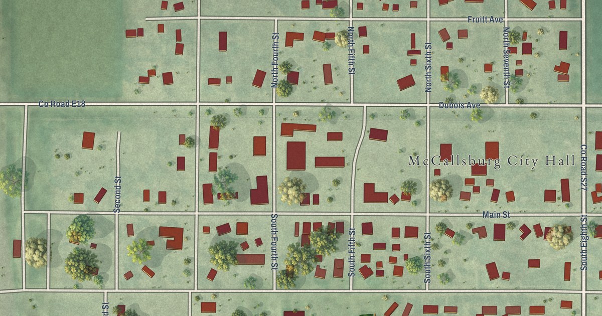 Map of McCallsburg, Iowa in 2026
