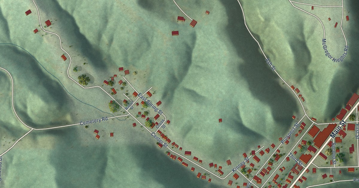 Map of McGregor, Iowa in 2026