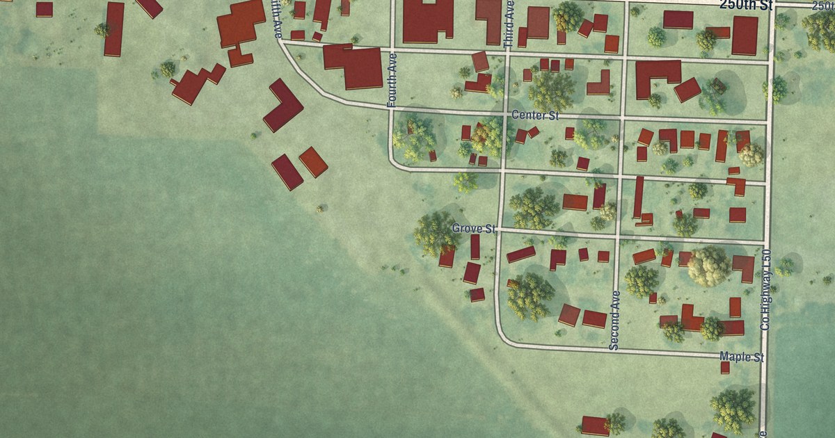 Map of Melvin, Iowa in 2026