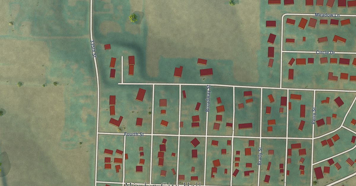 Map of Minden, Iowa in 2026