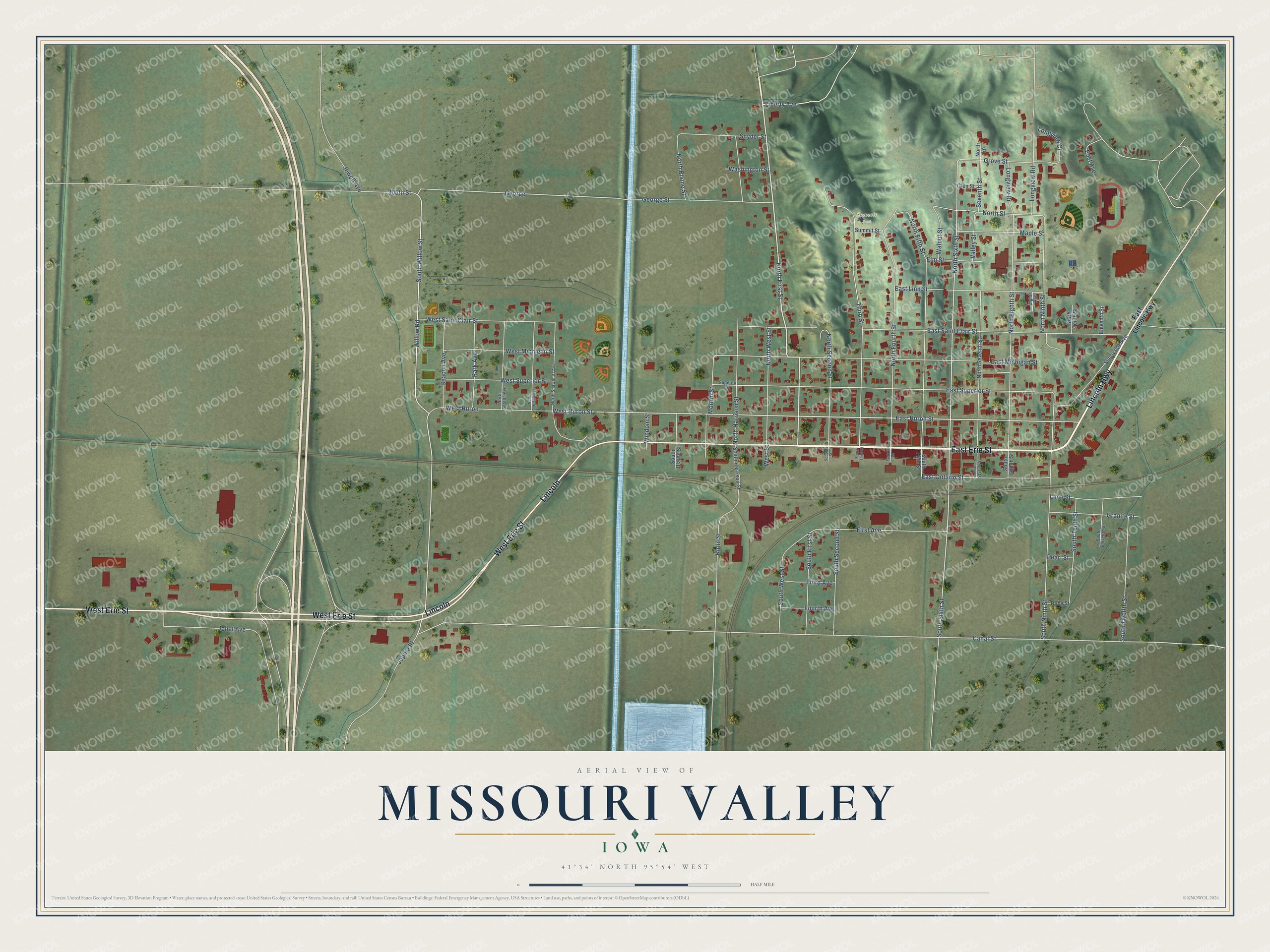 Watermarked full-map preview of Missouri Valley, Iowa