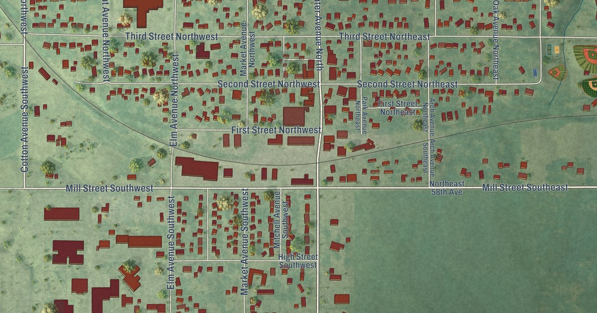 Map of Mitchellville, Iowa in 2026