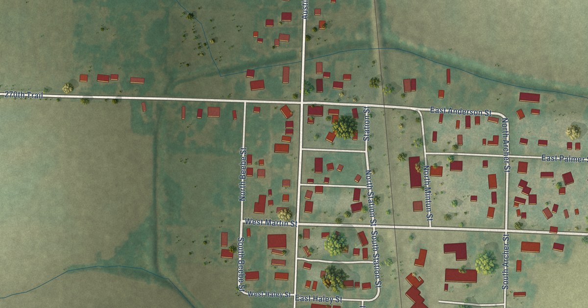 Map of Modale, Iowa in 2026