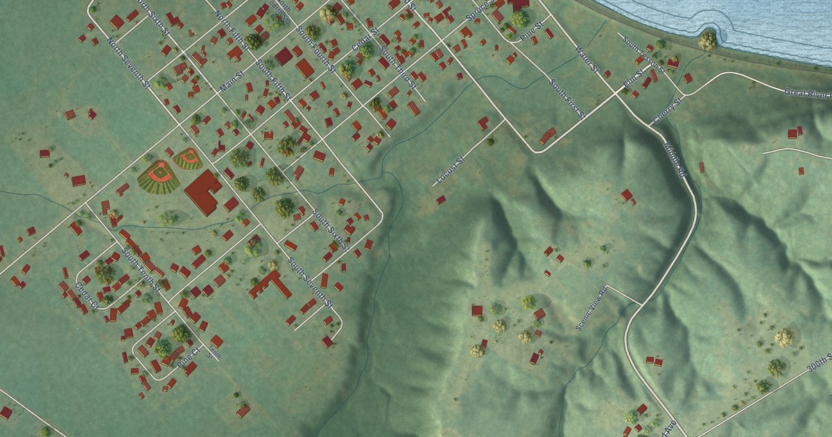 Map of Montrose, Iowa in 2026