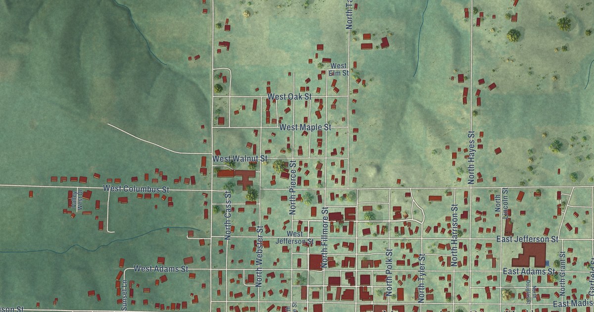 Map of Mount Ayr, Iowa in 2026