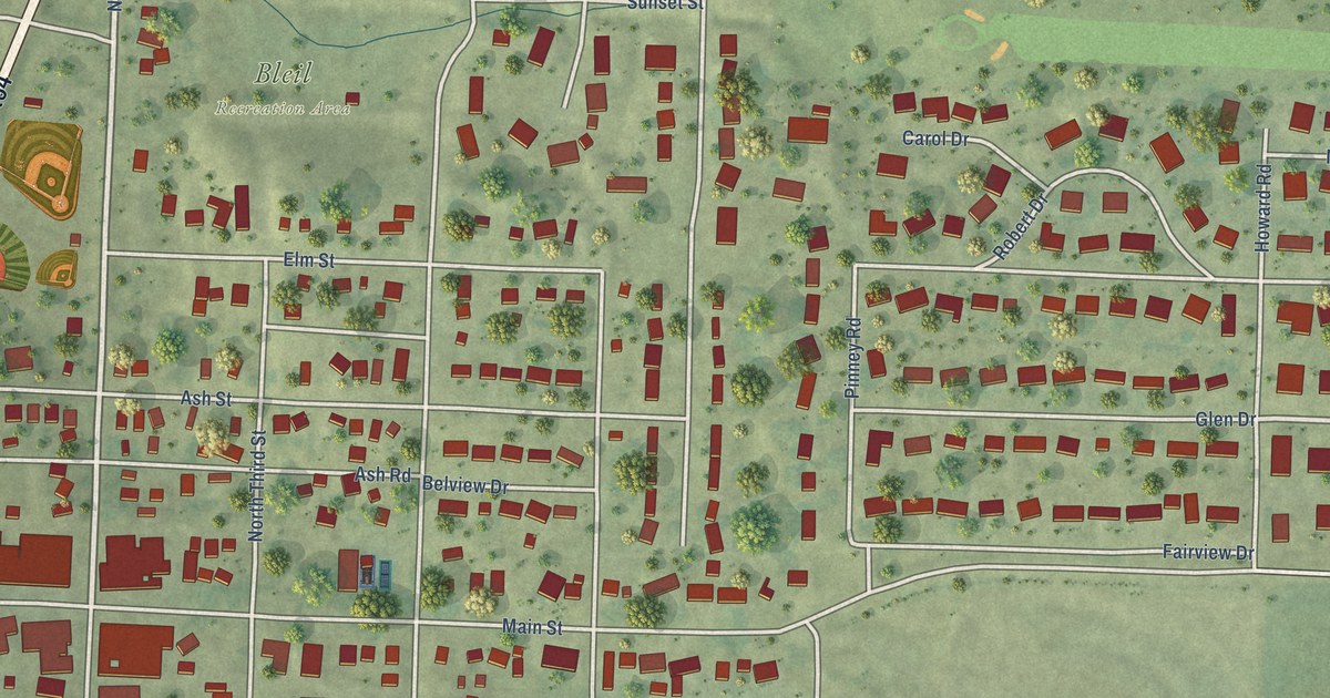 Map of Moville, Iowa in 2026